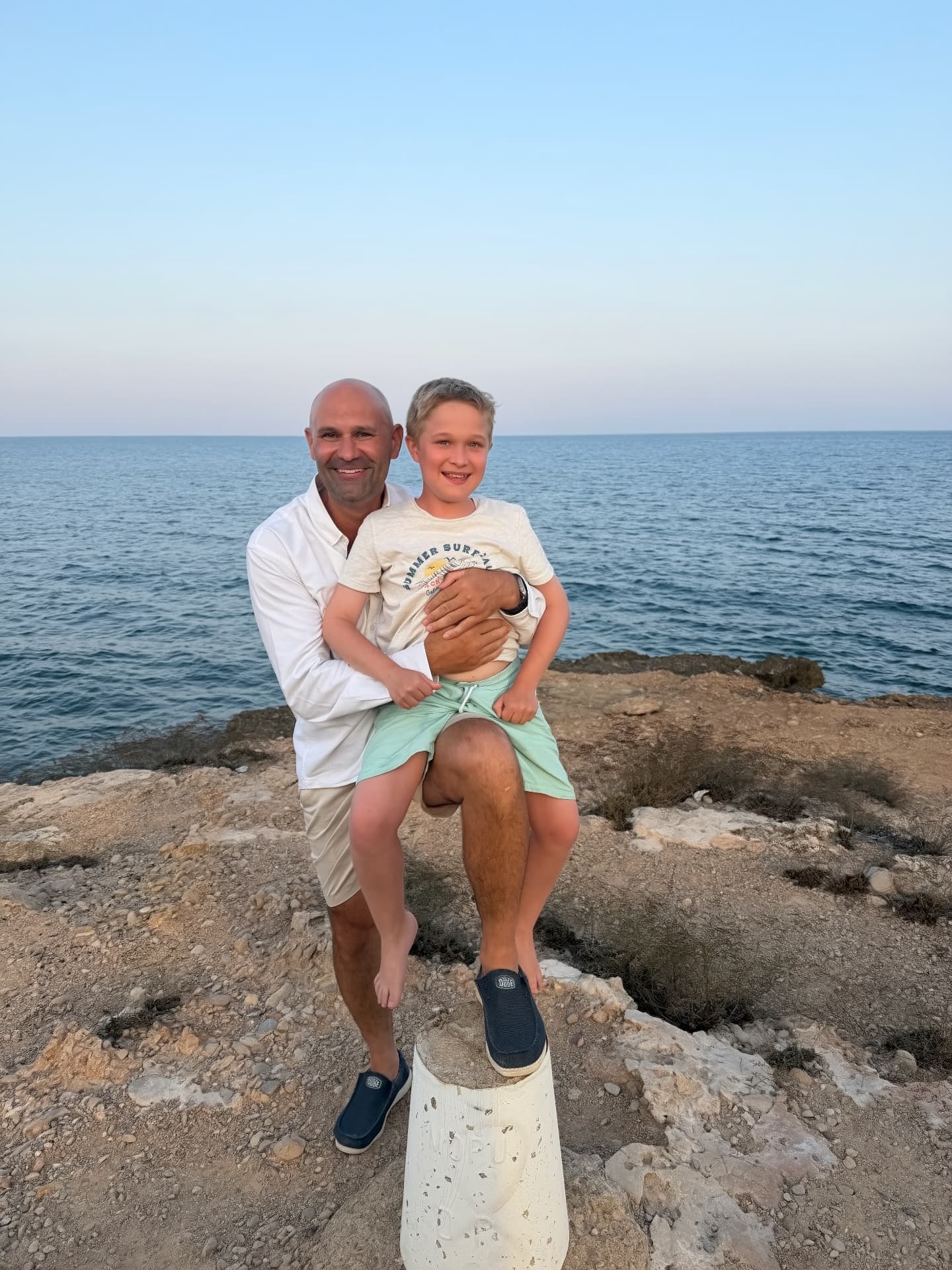 Nicolas et son neveu Oscar