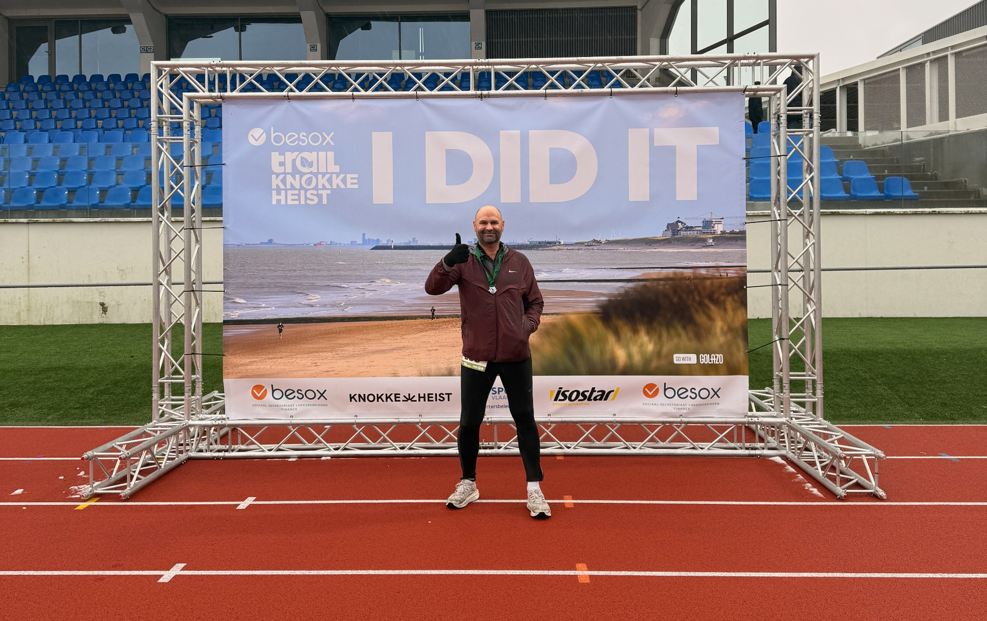 Arrivée du Trail Knokke-Heist — I did it